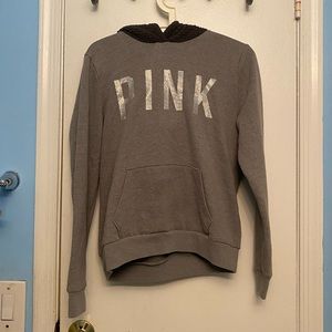 •gray PINK hoodie•